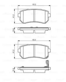 Комплект тормозных колодок BOSCH 0 986 495 354