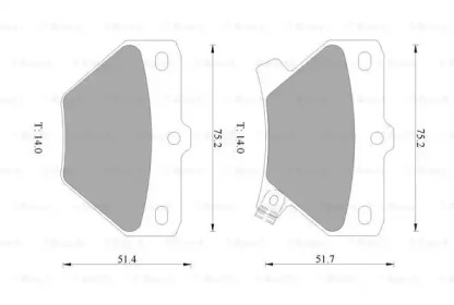 Комплект тормозных колодок BOSCH 0 986 505 226