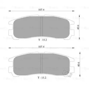 Комплект тормозных колодок BOSCH 0 986 505 397