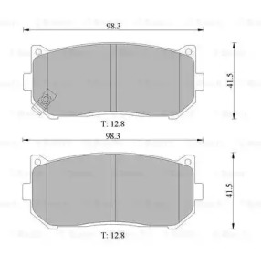 Комплект тормозных колодок BOSCH 0 986 505 661