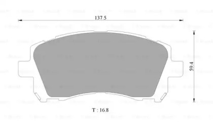 Комплект тормозных колодок BOSCH 0 986 505 668