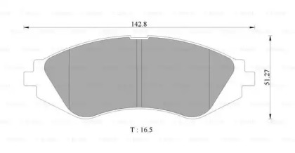 Комплект тормозных колодок BOSCH 0 986 505 682