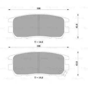 Комплект тормозных колодок BOSCH 0 986 505 913