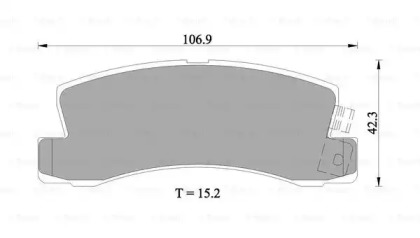 Комплект тормозных колодок BOSCH 0 986 505 924