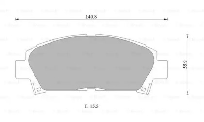 Комплект тормозных колодок BOSCH 0 986 505 937