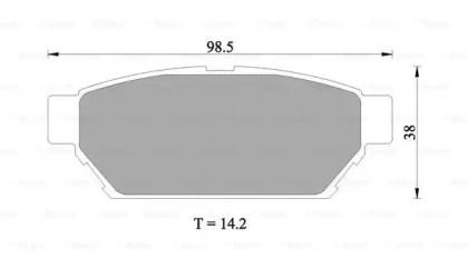 Комплект тормозных колодок BOSCH 0 986 505 945