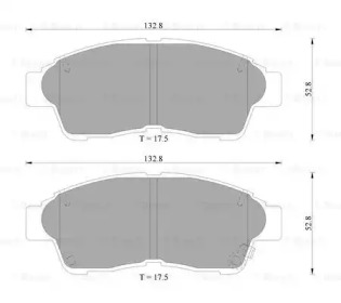 Комплект тормозных колодок BOSCH 0 986 505 962