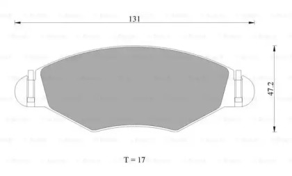 Комплект тормозных колодок BOSCH 0 986 AB1 064