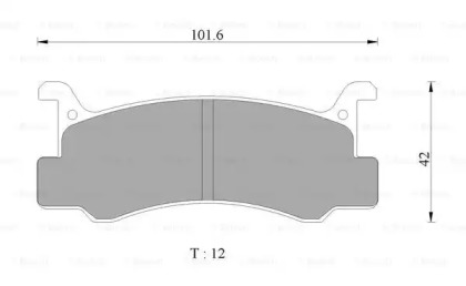 Комплект тормозных колодок BOSCH 0 986 AB1 123