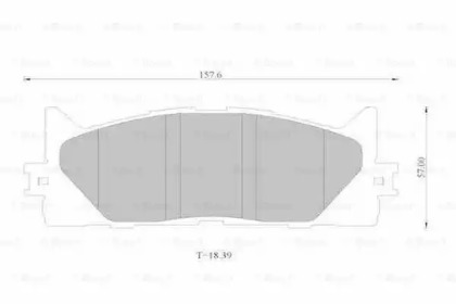 Комплект тормозных колодок BOSCH 0 986 AB1 335