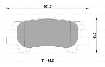 Комплект тормозных колодок BOSCH 0 986 AB1 412