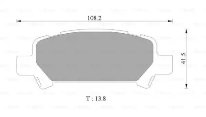 Комплект тормозных колодок BOSCH 0 986 AB1 459