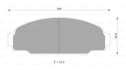 Комплект тормозных колодок BOSCH 0 986 AB2 008