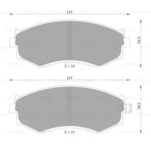 Комплект тормозных колодок BOSCH 0 986 AB2 030