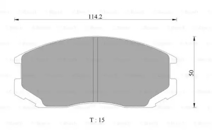 Комплект тормозных колодок BOSCH 0 986 AB2 066