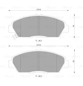 Комплект тормозных колодок BOSCH 0 986 AB2 212