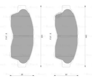 Комплект тормозных колодок BOSCH 0 986 AB2 242