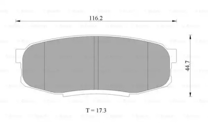 Комплект тормозных колодок BOSCH 0 986 AB2 276