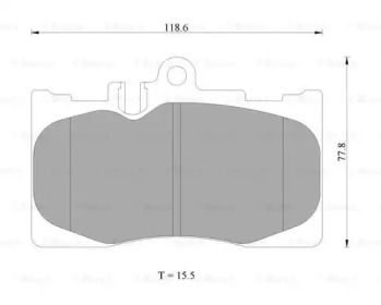 Комплект тормозных колодок BOSCH 0 986 AB2 286