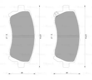 Комплект тормозных колодок BOSCH 0 986 AB2 324