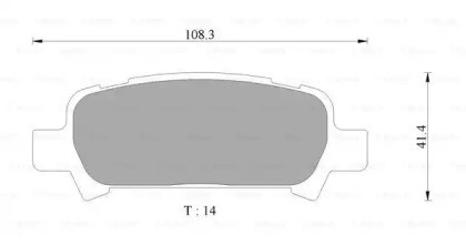 Комплект тормозных колодок BOSCH 0 986 AB2 334