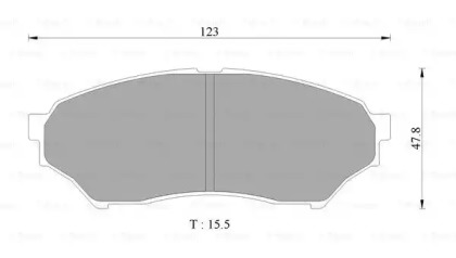 Комплект тормозных колодок BOSCH 0 986 AB2 352