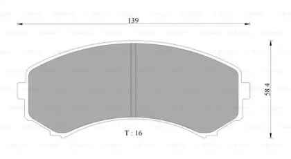 Комплект тормозных колодок BOSCH 0 986 AB2 359