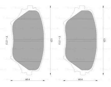 Комплект тормозных колодок BOSCH 0 986 AB2 383