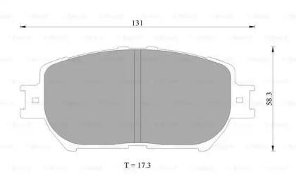 Комплект тормозных колодок BOSCH 0 986 AB2 389