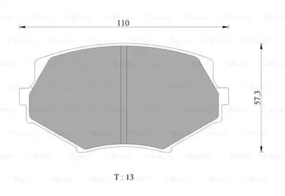 Комплект тормозных колодок BOSCH 0 986 AB2 454