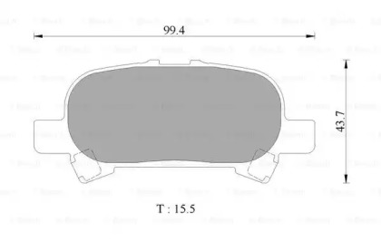 Комплект тормозных колодок BOSCH 0 986 AB2 504