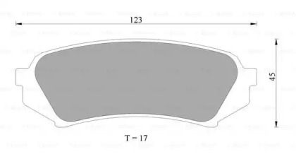 Комплект тормозных колодок BOSCH 0 986 AB2 606