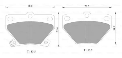 Комплект тормозных колодок BOSCH 0 986 AB2 670