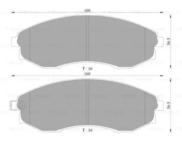 Комплект тормозных колодок BOSCH 0 986 AB3 035