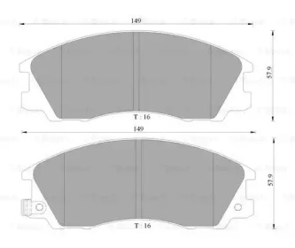 Комплект тормозных колодок BOSCH 0 986 AB3 042