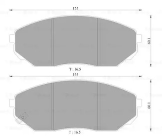 Комплект тормозных колодок BOSCH 0 986 AB3 048