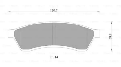 Комплект тормозных колодок BOSCH 0 986 AB3 072