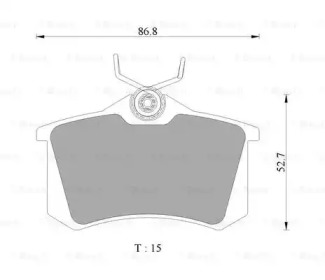 Комплект тормозных колодок BOSCH 0 986 AB3 129