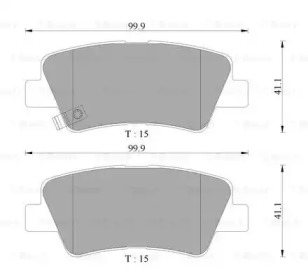 Комплект тормозных колодок BOSCH 0 986 AB3 133