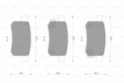 Комплект тормозных колодок BOSCH 0 986 AB3 524