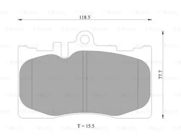 Комплект тормозных колодок BOSCH 0 986 AB4 568