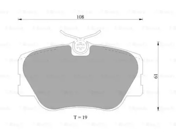 Комплект тормозных колодок BOSCH 0 986 AB4 690