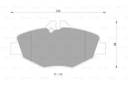 Комплект тормозных колодок BOSCH 0 986 AB4 978