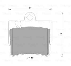 Комплект тормозных колодок BOSCH 0 986 AB4 984