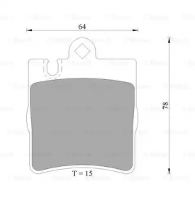 Комплект тормозных колодок BOSCH 0 986 AB4 986