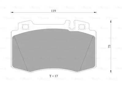 Комплект тормозных колодок BOSCH 0 986 AB4 987