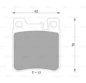 Комплект тормозных колодок BOSCH 0 986 AB4 999