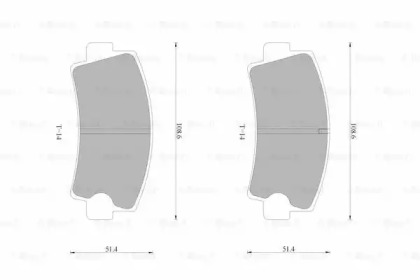 Комплект тормозных колодок BOSCH 0 986 AB9 236