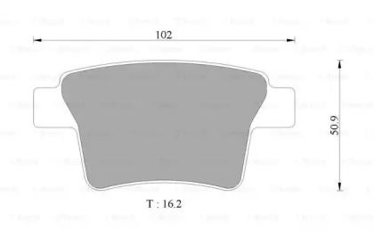 Комплект тормозных колодок BOSCH 0 986 AB9 355