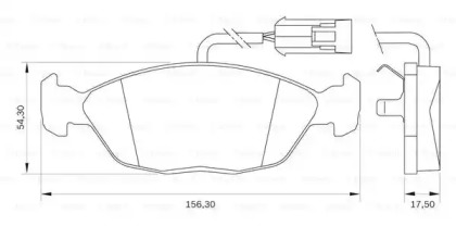 Комплект тормозных колодок BOSCH 0 986 BB0 036